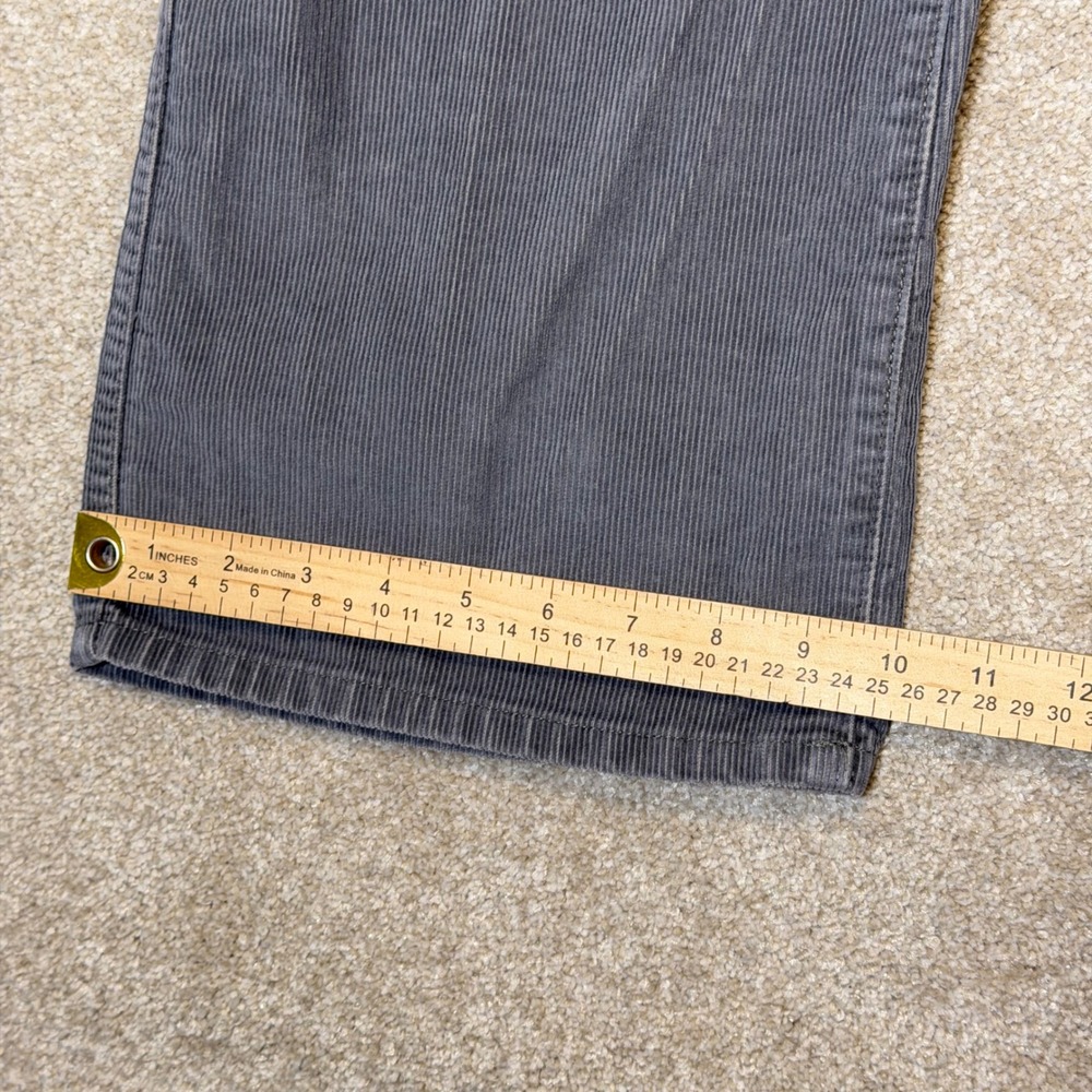 L.L. Bean Corduroy Pants Mens 42x29 Gray Standard Fit Straight Leg Cotton - Picture 6 of 7